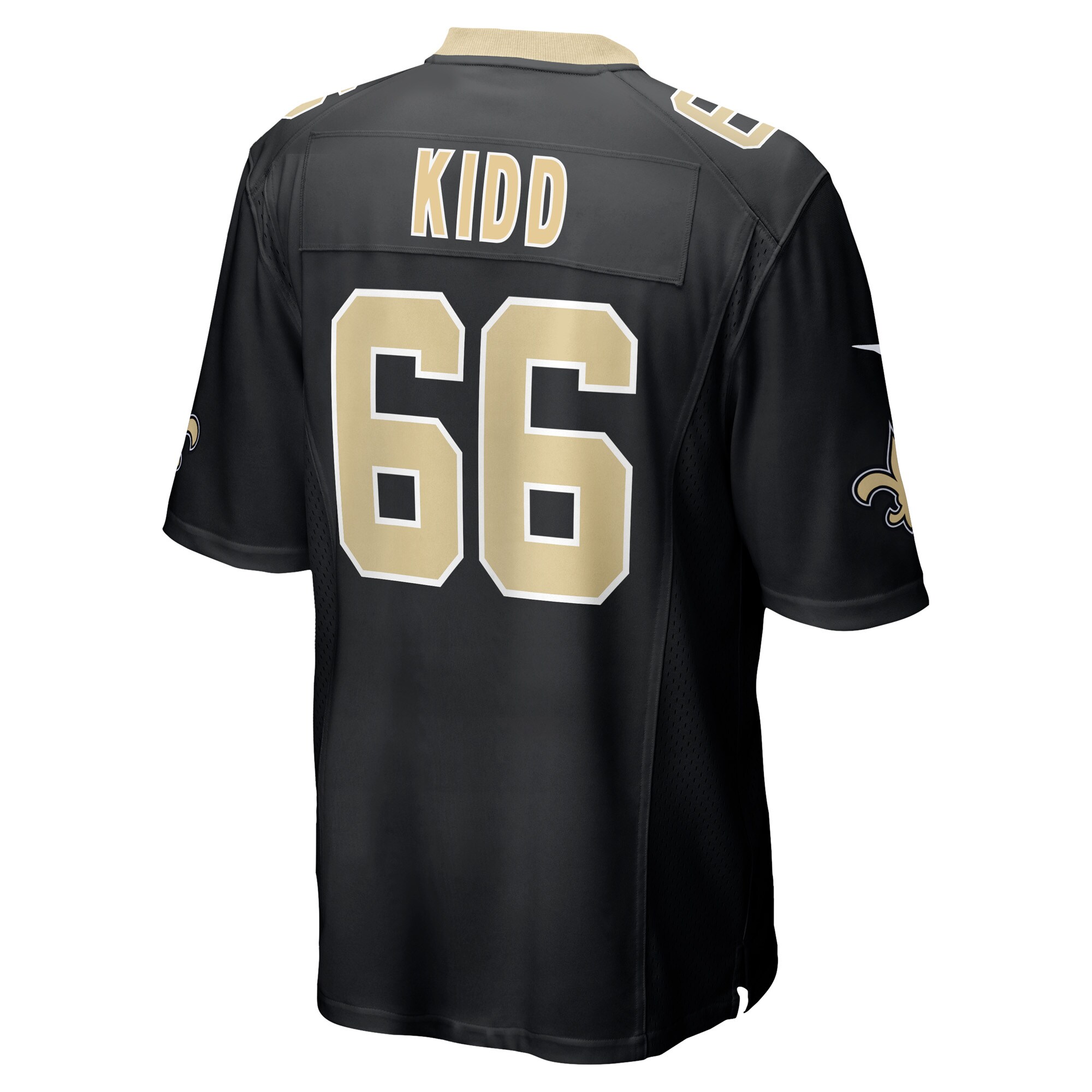 Lewis Kidd New Orleans Saints Nike Game Player Jersey Black - Image 3