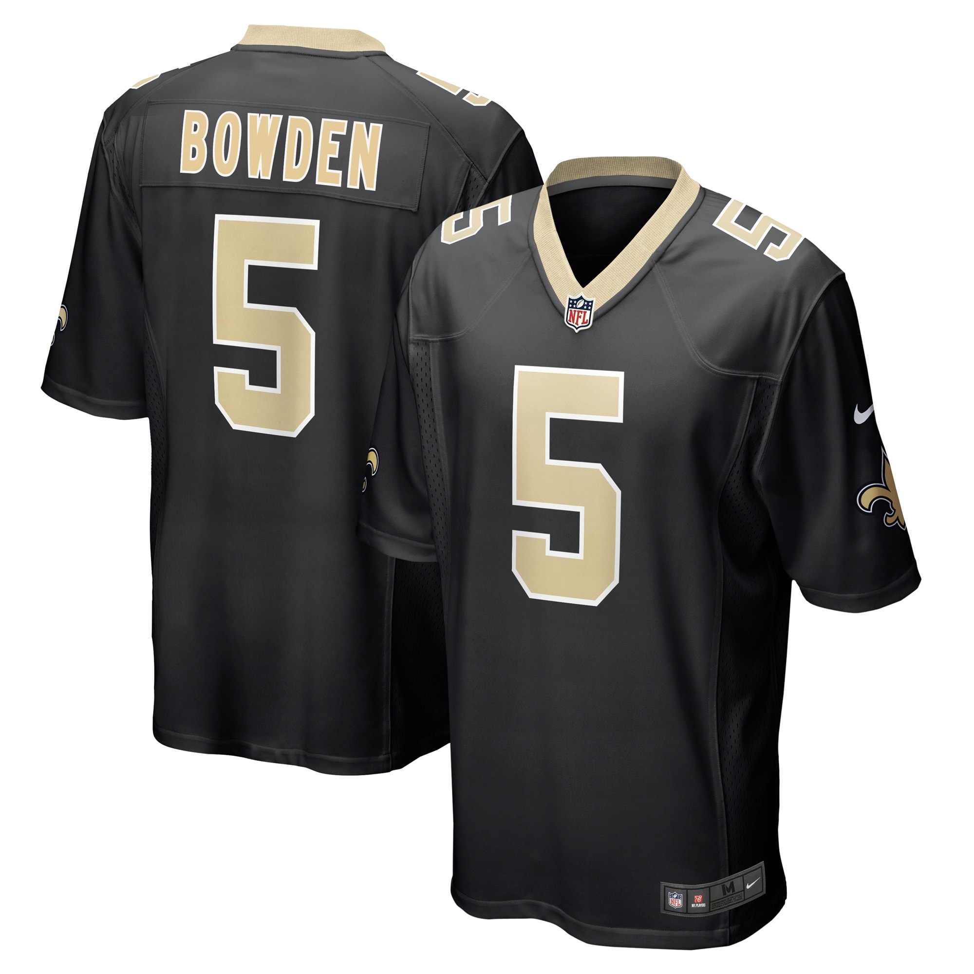 Lynn Bowden Jr New Orleans Saints Nike Team Game Jersey Black