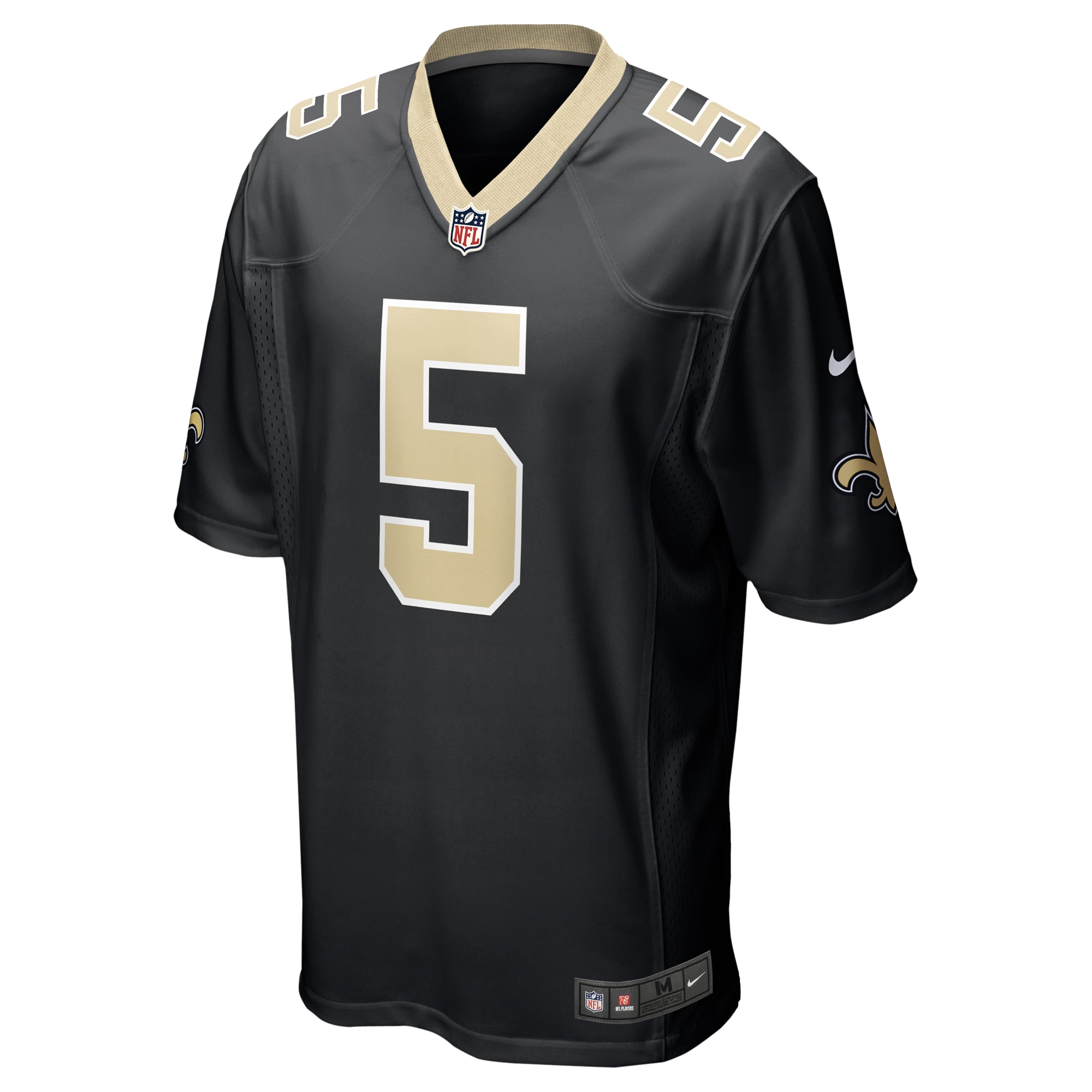 Lynn Bowden Jr New Orleans Saints Nike Team Game Jersey Black - Image 2
