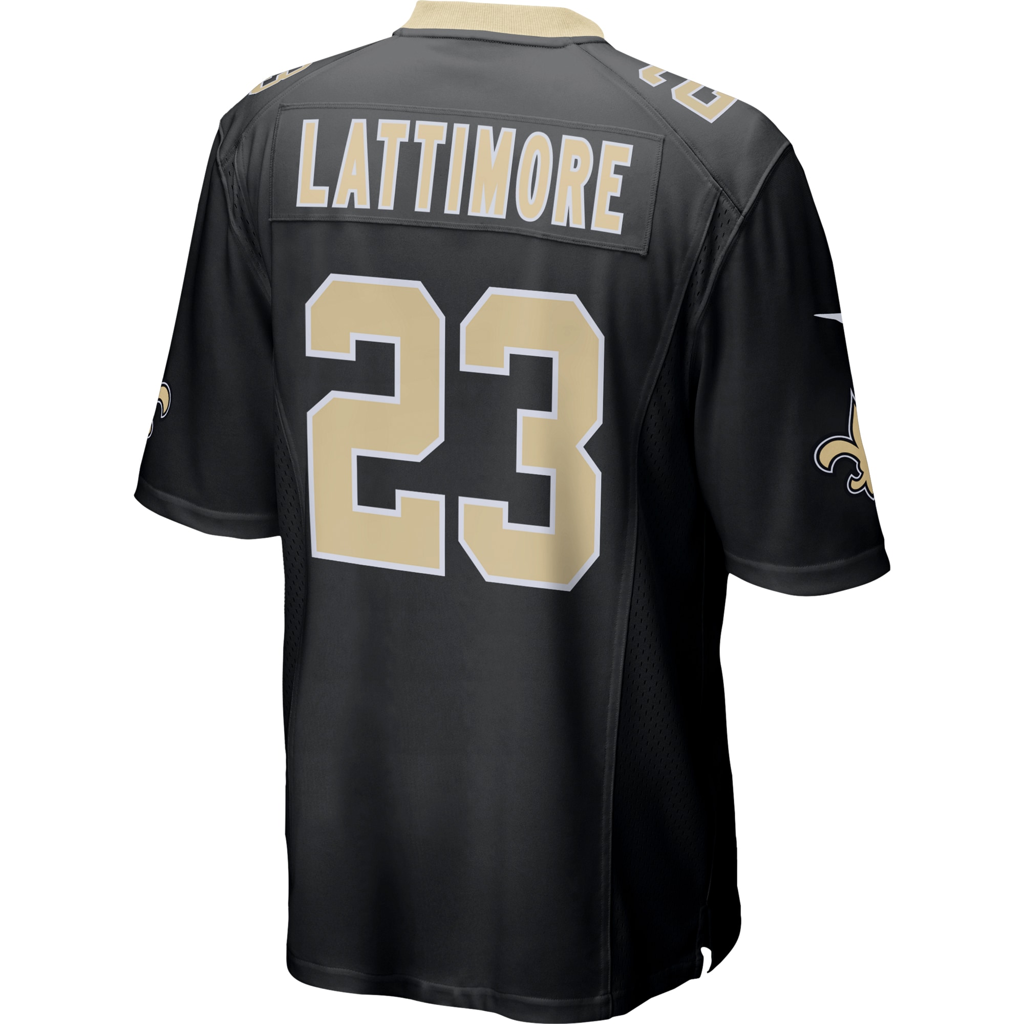 Marshon Lattimore New Orleans Saints Nike Game Jersey Black - Image 3