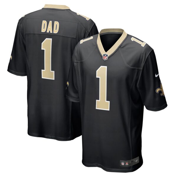 Number 1 Dad New Orleans Saints Nike Game Jersey Black