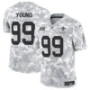 New Orleans Saints #99 Chase Young 2024 FUSE Arctic Camo Salute To Service Limited Football Stitched Jersey