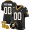 Saints EST. 1967 Patch Vapor Custom Jersey – All Stitched – Men – Black