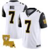 Youth’s Saints 1987 Legacy Vapor Jersey – All Stitched – Black Sleeves – Taysom Hill