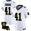 Youth’s Saints 1987 Legacy Vapor Jersey – All Stitched – White – Alvin Kamara