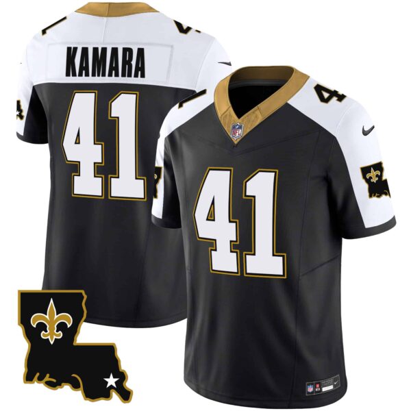 Youth’s Saints 1987 Legacy Vapor Jersey – All Stitched – Alternate – Alvin Kamara