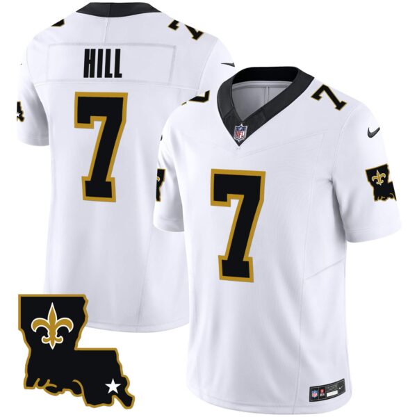 Youth’s Saints 1987 Legacy Vapor Jersey – All Stitched – White – Taysom Hill