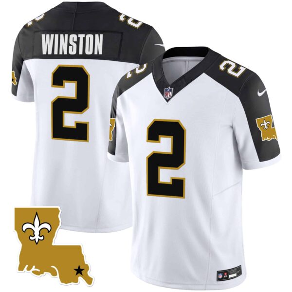 Youth’s Saints 1987 Legacy Vapor Jersey – All Stitched – Inverted – Jameis Winston