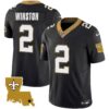 Youth’s Saints 1987 Legacy Vapor Jersey – All Stitched – Black – Jameis Winston
