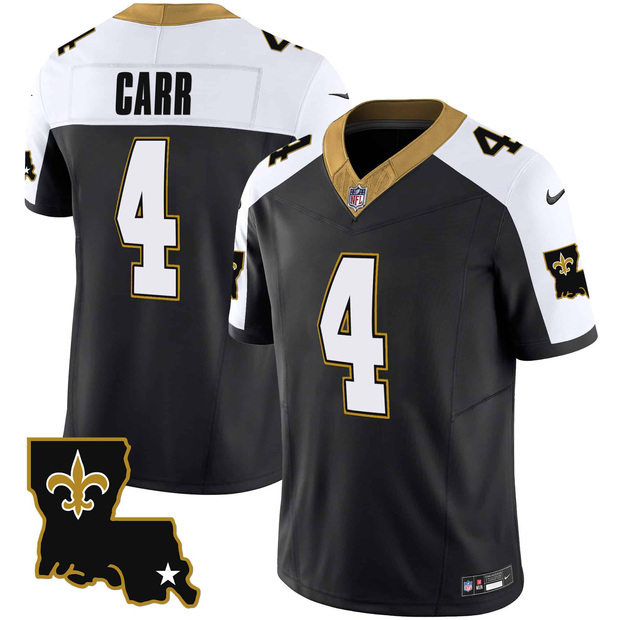 Youth’s Saints 1987 Legacy Vapor Jersey – All Stitched – Alternate – Derek Carr
