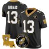 Men’s Saints EST. 1967 Patch Vapor Jersey – All Stitched – Black – Michael Thomas