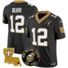 Men’s Saints EST. 1967 Patch Vapor Jersey – All Stitched – Black – Chris Olave