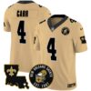 Men’s Saints EST. 1967 Patch Vapor Jersey – All Stitched – Gold – Derek Carr