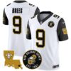 Men’s Saints EST. 1967 Patch Vapor Jersey – All Stitched – Black Sleeves – Drew Brees