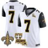 Men’s Saints Vapor Limited Jersey – New Orleans Patch – All Stitched – Black Sleeves – Taysom Hill