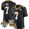 Men’s Saints Vapor Limited Jersey – New Orleans Patch – All Stitched – Black – Taysom Hill