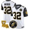 Men’s Saints EST. 1967 Patch Vapor Jersey – All Stitched – Black Sleeves – Tyrann Mathieu