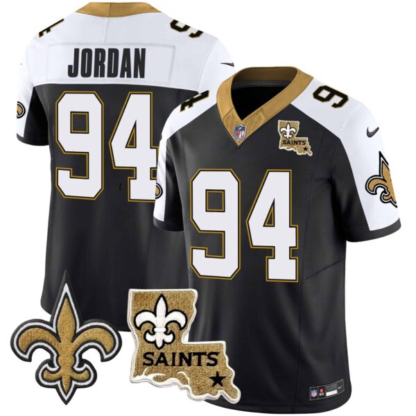 Men’s Saints Vapor Limited Jersey – New Orleans Patch – All Stitched – Alternate – Cameron Jordan
