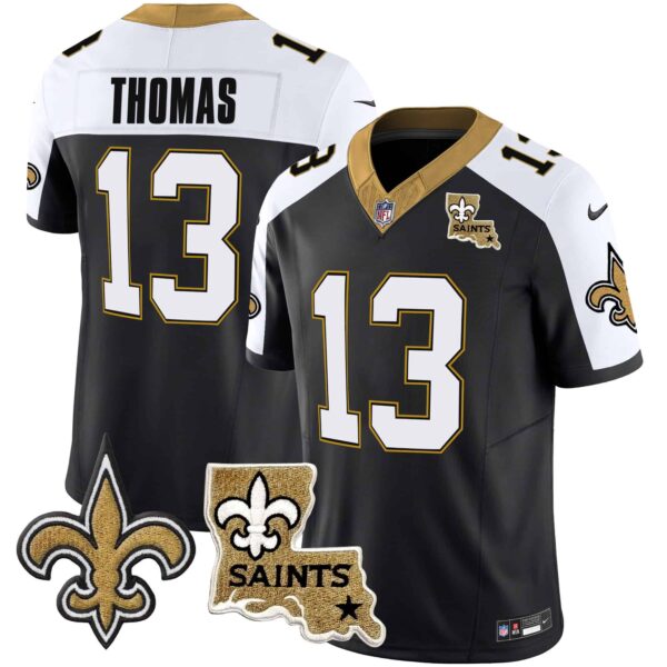 Men’s Saints Vapor Limited Jersey – New Orleans Patch – All Stitched – Alternate – Michael Thomas