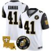Men’s Saints EST. 1967 Patch Vapor Jersey – All Stitched – Black Sleeves – Alvin Kamara