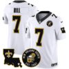 Men’s Saints EST. 1967 Patch Vapor Jersey – All Stitched – White – Taysom Hill