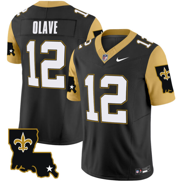 Men’s Saints 1987 Legacy Vapor Limited Jersey V2 – All Stitched – Black – Chris Olave
