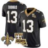 Men’s Saints Vapor Limited Jersey – New Orleans Patch – All Stitched – Black – Michael Thomas
