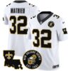 Men’s Saints EST. 1967 Patch Vapor Jersey – All Stitched – White – Tyrann Mathieu