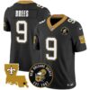 Men’s Saints EST. 1967 Patch Vapor Jersey – All Stitched – Black – Drew Brees