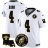 Men’s Saints EST. 1967 Patch Vapor Jersey – All Stitched – White – Derek Carr