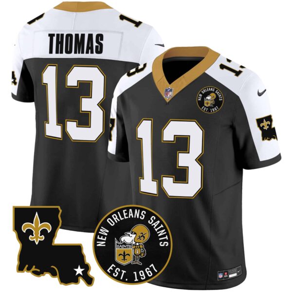 Men’s Saints EST. 1967 Patch Vapor Jersey – All Stitched – Alternate – Michael Thomas