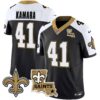Men’s Saints Vapor Limited Jersey – New Orleans Patch – All Stitched – Alternate – Alvin Kamara