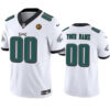 Philadelphia Eagles Active Player Custom White 2023 FUSE With John Madden Jersey