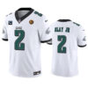 Philadelphia Eagles #2 Darius Slay JR White 2023 FUSE With 2-Star C Patch And Jersey