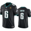 Philadelphia Eagles #6 Devonta Smith Black 2023 FUSE With 1-Star C Patch And Jersey