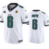 Philadelphia Eagles #6 Devonta Smith White 2023 FUSE With 1-Star C Patch And Jersey