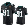 Philadelphia Eagles #91 Fletcher Cox Black 2023 FUSE With John Madden Patch Vapor Jersey