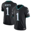 Philadelphia Eagles #1 Jalen Hurts Black 2023 FUSE Vapor Untouchable Limited Jersey