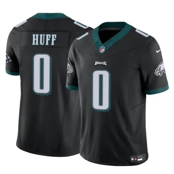 Philadelphia Eagles #0 Bryce Huff Black 2024 FUSE Vapor Jersey