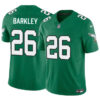 Philadelphia Eagles #26 Saquon Barkley Green 2023 FUSE Vapor Untouchable Limited Throwback Stitched Football Jersey