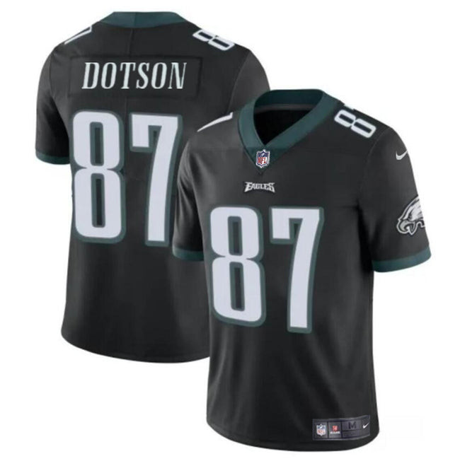 Philadelphia Eagles #87 Jahan Dotson Black Vapor Untouchable Limited Stitched 1 Jersey