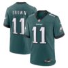 AJ Brown Philadelphia Eagles Nike Team Game Jersey Midnight Green