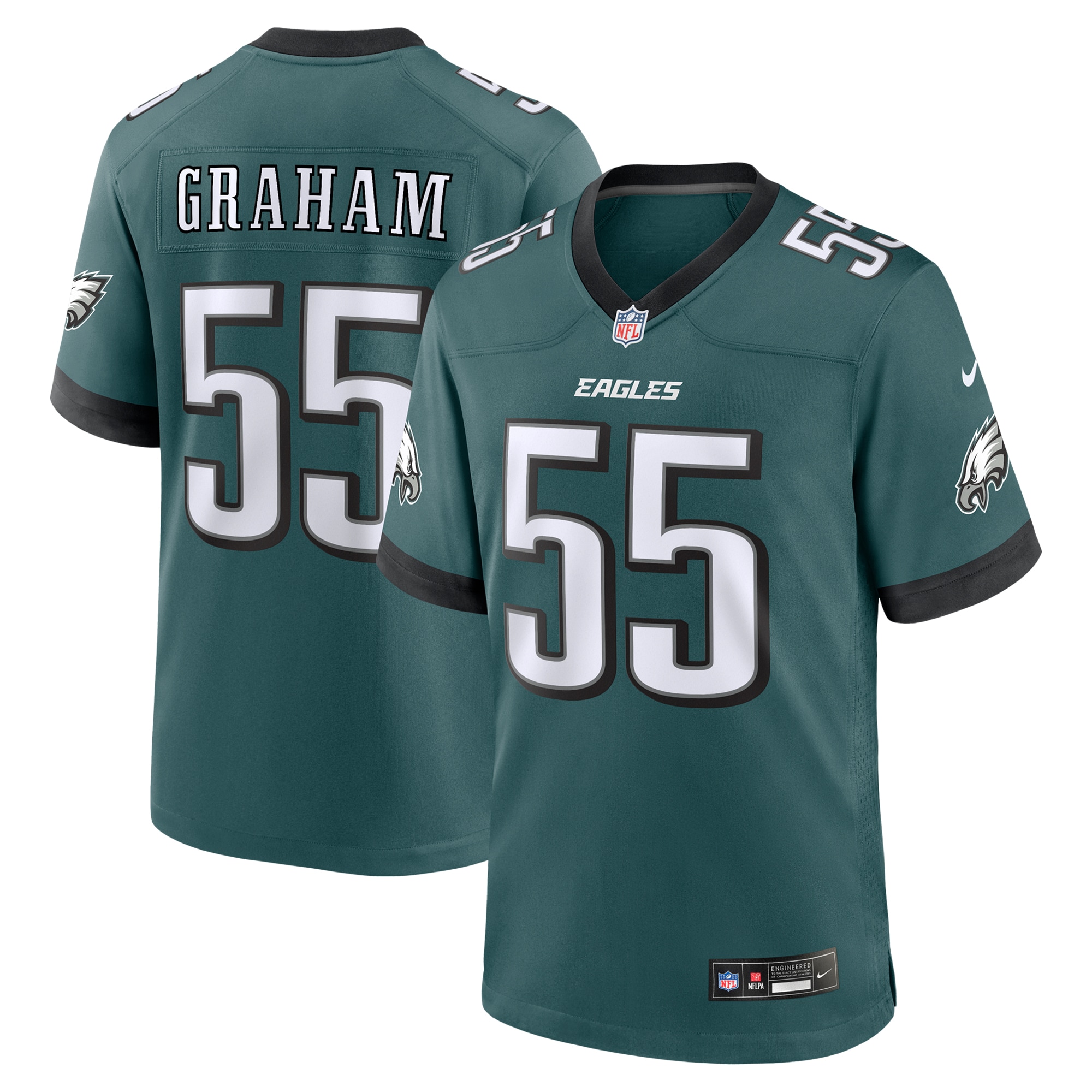Brandon Graham Philadelphia Eagles Nike Team Game Jersey Midnight Green