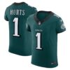 Jalen Hurts Philadelphia Eagles Nike Vapor FUSE Elite Jersey Midnight Green