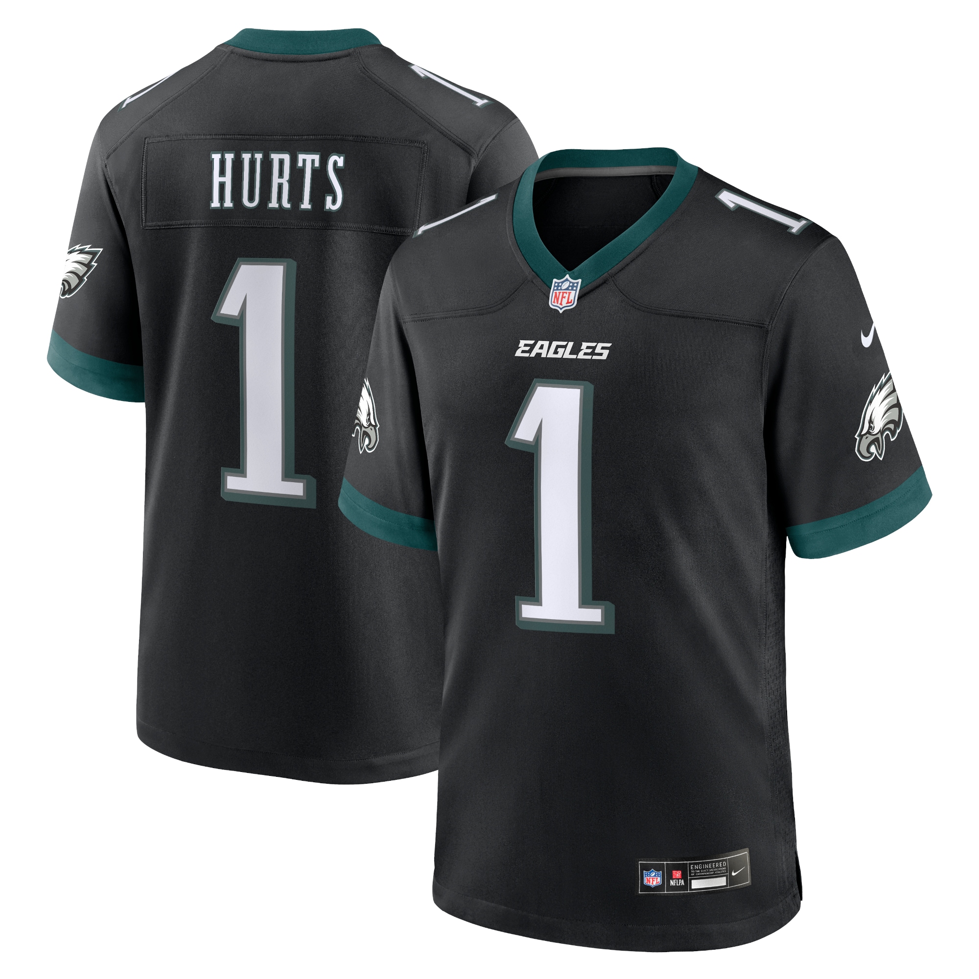 Jalen Hurts Philadelphia Eagles Nike Alternate Game Jersey Black