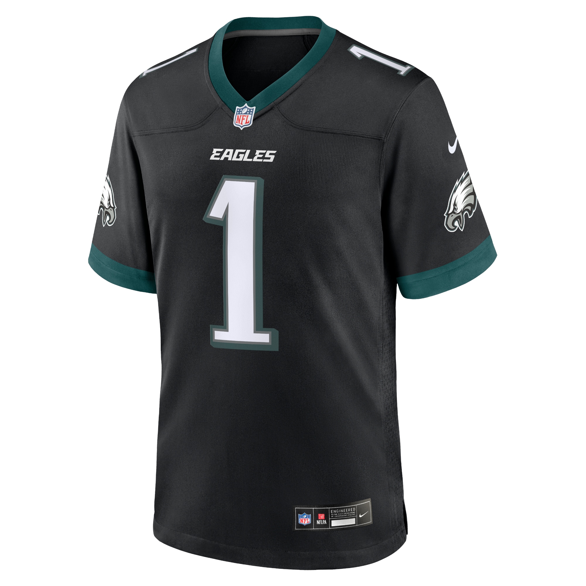 Jalen Hurts Philadelphia Eagles Nike Alternate Game Jersey Black - Image 2