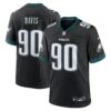 Jordan Davis Philadelphia Eagles Nike Alternate Game Jersey Black