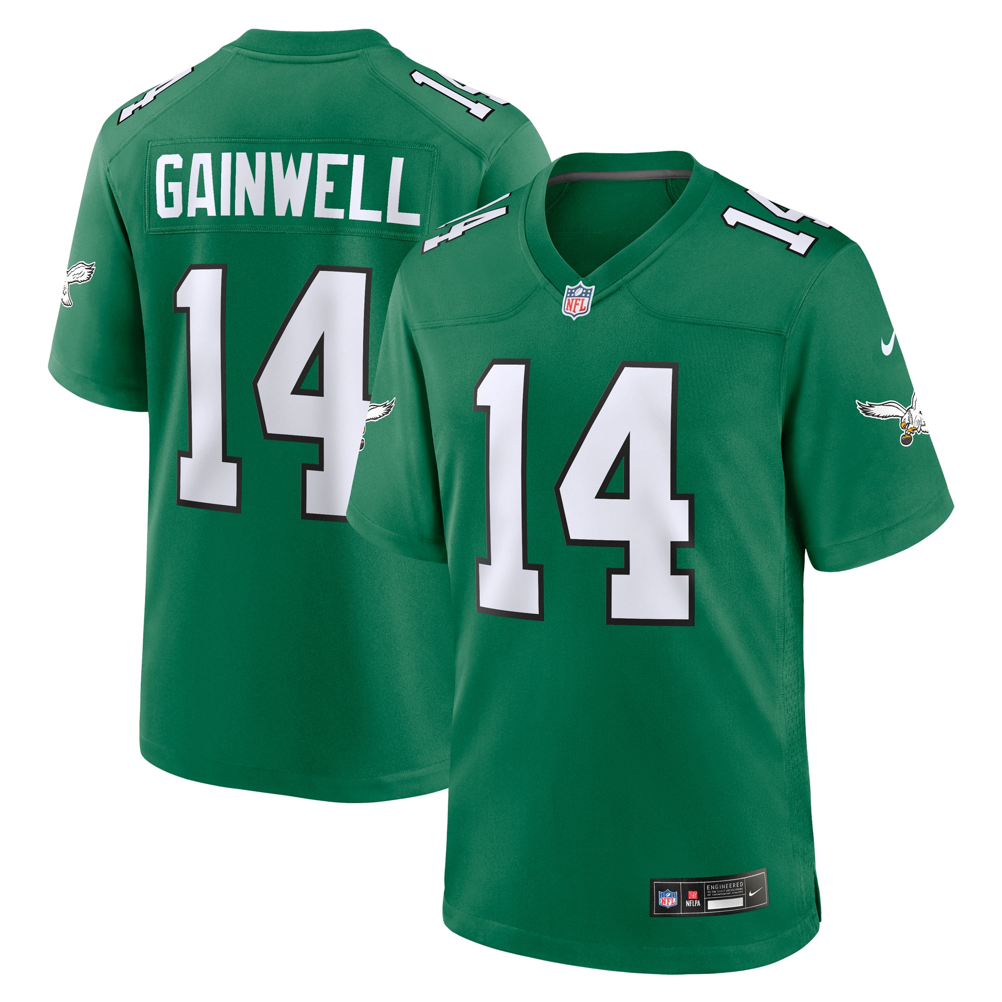 Kenneth Gainwell Philadelphia Eagles Nike Alternate Game Jersey Kelly Green