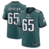 Lane Johnson Philadelphia Eagles Nike Team Game Jersey Midnight Green