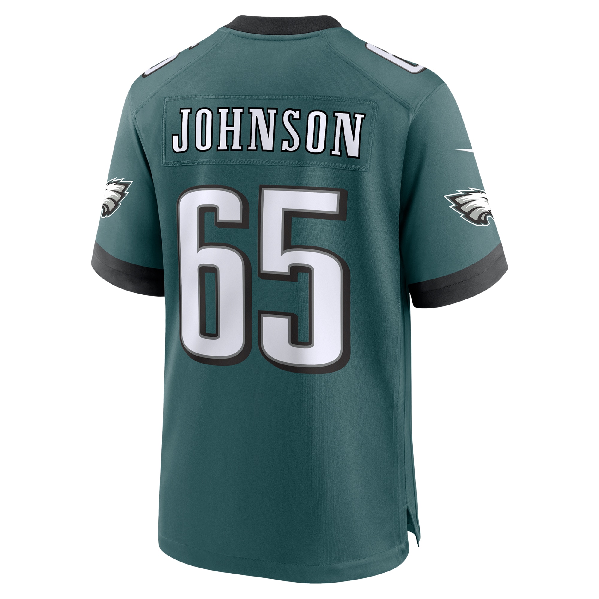 Lane Johnson Philadelphia Eagles Nike Team Game Jersey Midnight Green - Image 3